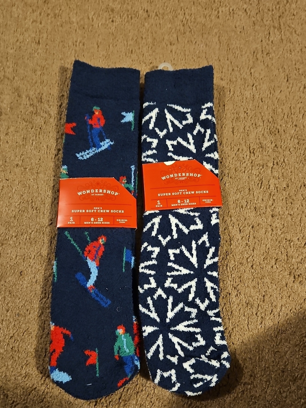 Wondershop Mens Super Soft Crew Socks